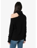 Raundi cold-shoulder turtleneck sweater
