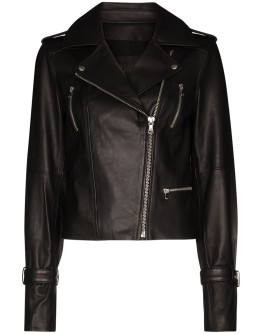 Rayven leather biker jacket