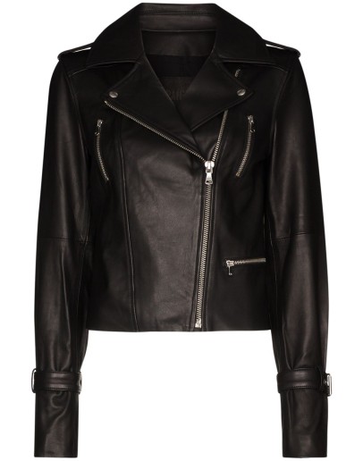 Rayven leather biker jacket