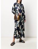 crocodile effect two-tone bucket bag