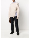 distressed knit jumper