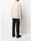 distressed knit jumper