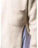 distressed knit jumper