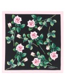 rose-print square scarf