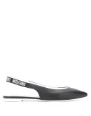 logo-strap slingback ballerina shoes