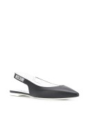 logo-strap slingback ballerina shoes