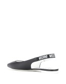 logo-strap slingback ballerina shoes