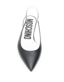logo-strap slingback ballerina shoes