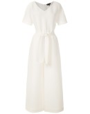 tie-waist poplin dress