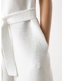 tie-waist poplin dress
