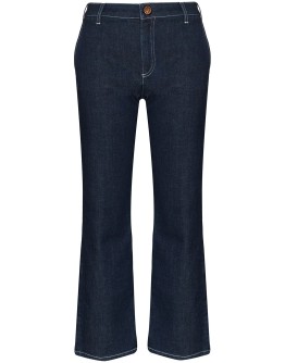 cropped flare jeans