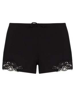 Souple lace-trim cotton shorts