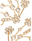 gold vermeil crystal earrings