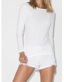 Souple  lace-trim cotton pyjama top