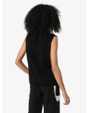 sleeveless cashmere turtleneck top