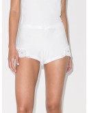 lace-trim cotton shorts