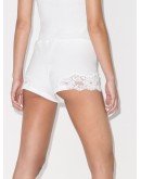 lace-trim cotton shorts