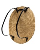 Over straw-woven backpack