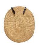 Over straw-woven backpack