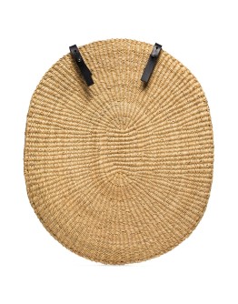 Over straw-woven backpack