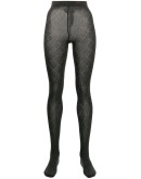 diamond knitted tights