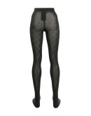 diamond knitted tights