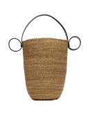 Tall Round bucket bag