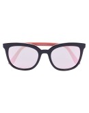 square-frame mirrored sunglasses