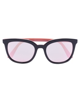square-frame mirrored sunglasses