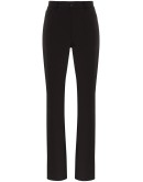 straight-leg gabardine trousers