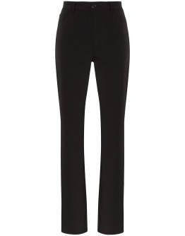 straight-leg gabardine trousers