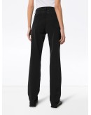 straight-leg gabardine trousers