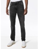 Lean Dean Mono cropped whiskered slim-leg jeans