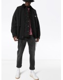 Lean Dean Mono cropped whiskered slim-leg jeans