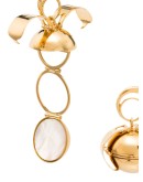 gold vermeil opal earrings