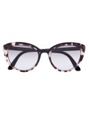 printed cat eye sunglasses