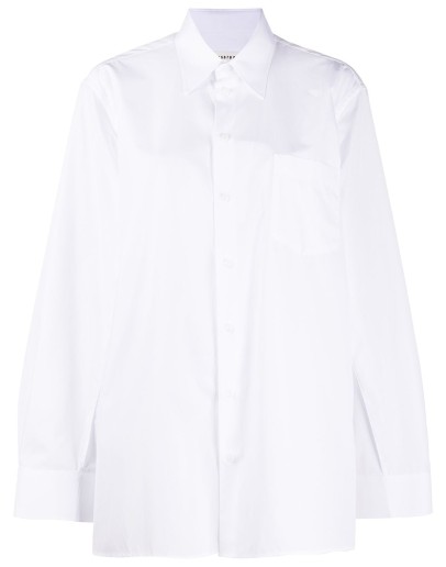 cut underarm button-up shirt