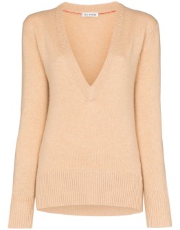 deep v-neck jumper