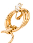 gold vermeil crystal hoop earrings