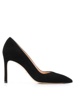 suede high heel pumps