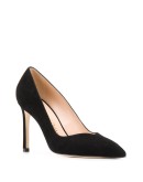 suede high heel pumps