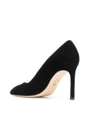 suede high heel pumps