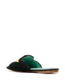 bead-embroidered slippers