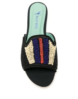 bead-embroidered slippers