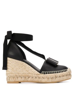 Vara bow wedge espadrilles