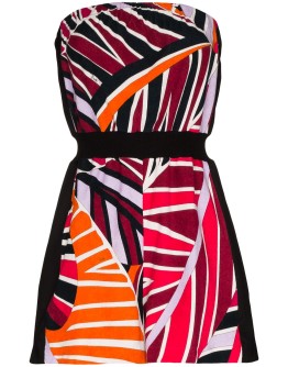 Sal print bandeau playsuit