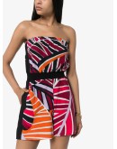 Sal print bandeau playsuit