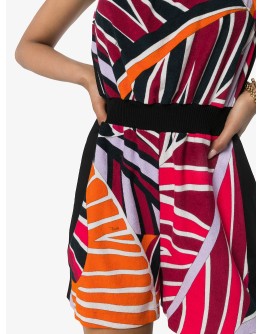 Sal print bandeau playsuit