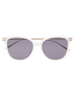 round-frame tinted sunglasses