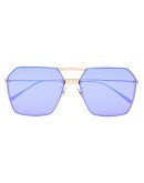 geometric-frame sunglasses